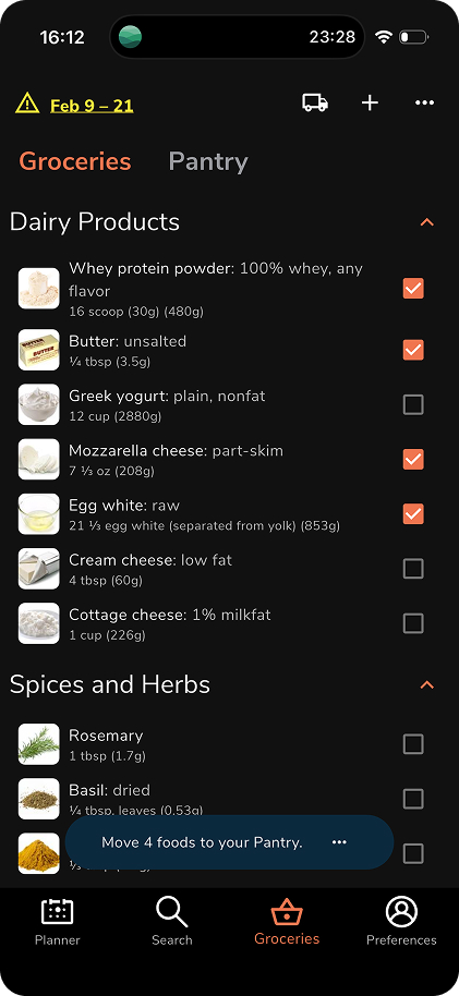 Grocery - Eat This Much